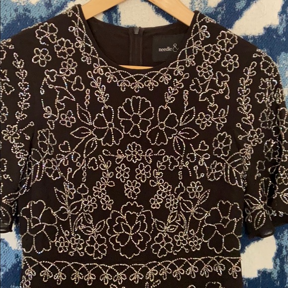 Beaded Cocktail Dress By Needle & Thread - Picture 10 of 11